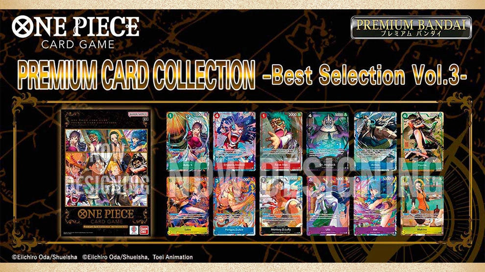Premium Card Collection One Piece Best Selection Vol. 3 presentación del producto