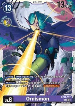 Ornismon (BT17 - 072)⁣ - Secret Crisis⁣ (Uncommon)⁣ [072] - El Duelista