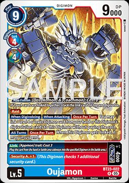 Oujamon (BT23 - 022) - Hackers' Slumber (Rare) [BT - 23 - 022] - El Duelista
