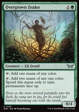 Overgrown Zealot⁣ - Duskmourn: House of Horror⁣ (Uncommon)⁣ [193] - El Duelista