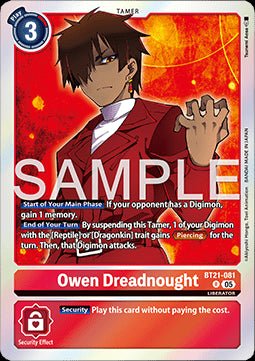 Owen Dreadnought (BT21 - 081) (V.1)⁣ - World Convergence⁣ (Rare)⁣ [081] - El Duelista