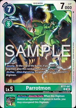 Parrotmon (BT17 - 047)⁣ - Secret Crisis⁣ (Rare)⁣ [047] - El Duelista