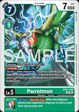Parrotmon (BT24 - 049) - Time Stranger (Common) [BT - 24 - 049] - El Duelista