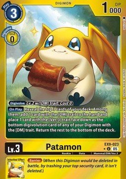 Patamon (EX9 - 023) (V.2)⁣ - Versus Monsters⁣ (Alternative Art)⁣ [023] - El Duelista