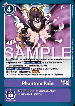 Phantom Pain (EX6 - 070)⁣ - Infernal Ascension⁣ (Uncommon)⁣ [070] - El Duelista