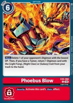Phoebus Blow (EX5 - 066)⁣ - Animal Colosseum⁣ (Common)⁣ [066] - El Duelista