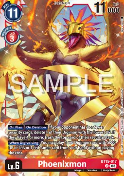 Phoenixmon (BT15 - 017)⁣ - Exceed Apocalypse⁣ (Rare)⁣ [017] - El Duelista