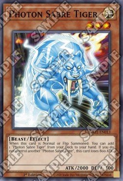 Photon Sabre Tiger - Egyptian God Deck: Obelisk the Tormentor (Common) [EGO1 - 013] - El Duelista