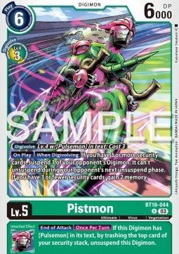 Pistmon (BT16 - 044)⁣ - Beginning Observer⁣ (Uncommon)⁣ [044] - El Duelista