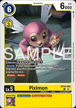 Piximon (BT24 - 039) - Time Stranger (Common) [BT - 24 - 039] - El Duelista