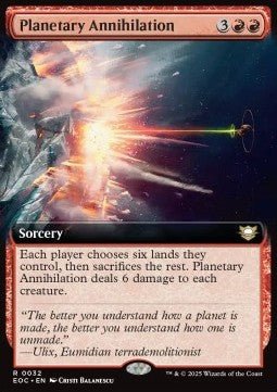 Planetary Annihilation⁣ - Commander: Edge of Eternities: Extras⁣ (Rare)⁣ [32] - El Duelista