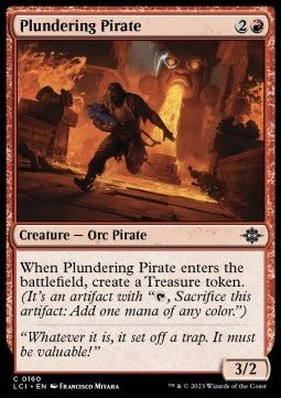 Plundering Pirate⁣ - The Lost Caverns of Ixalan⁣ (Common)⁣ [160] - El Duelista