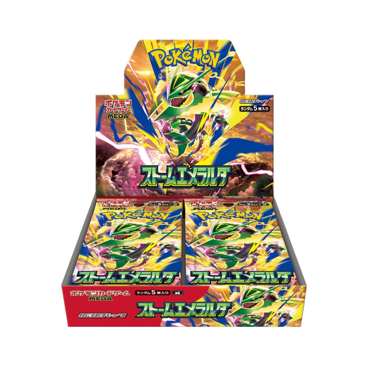 Pokémon Storm Emeralda Booster Box M6, caja japonesa