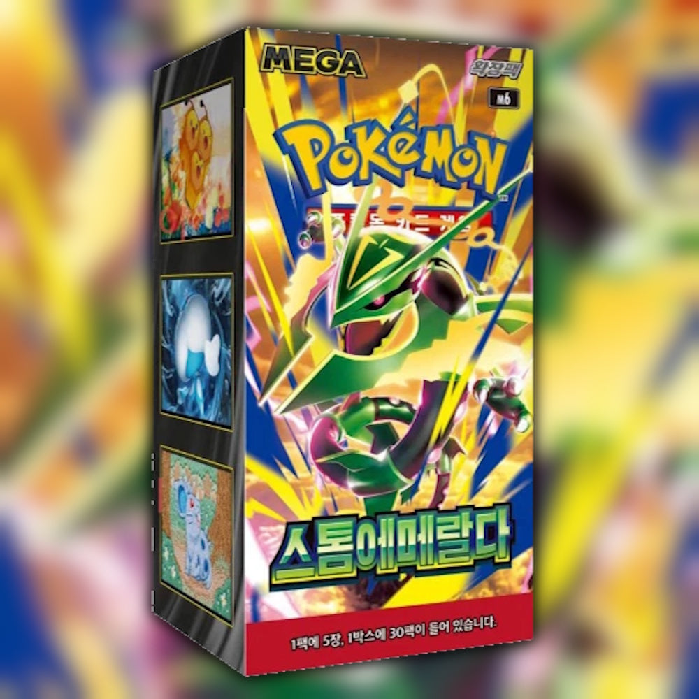 Pokémon Storm Emeralda Booster Box M6, caja coreana