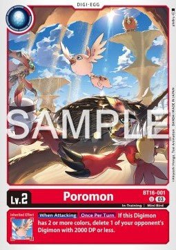 Poromon (BT16 - 001)⁣ - Beginning Observer⁣ (Uncommon)⁣ [001] - El Duelista
