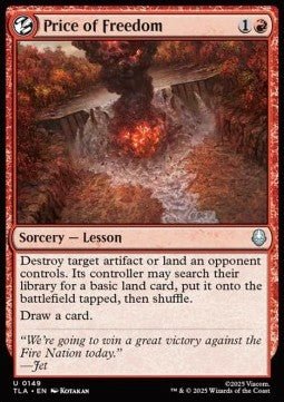 Price of Freedom - Magic: The Gathering | Avatar: The Last Airbender (Uncommon) [TLA - 149] - El Duelista