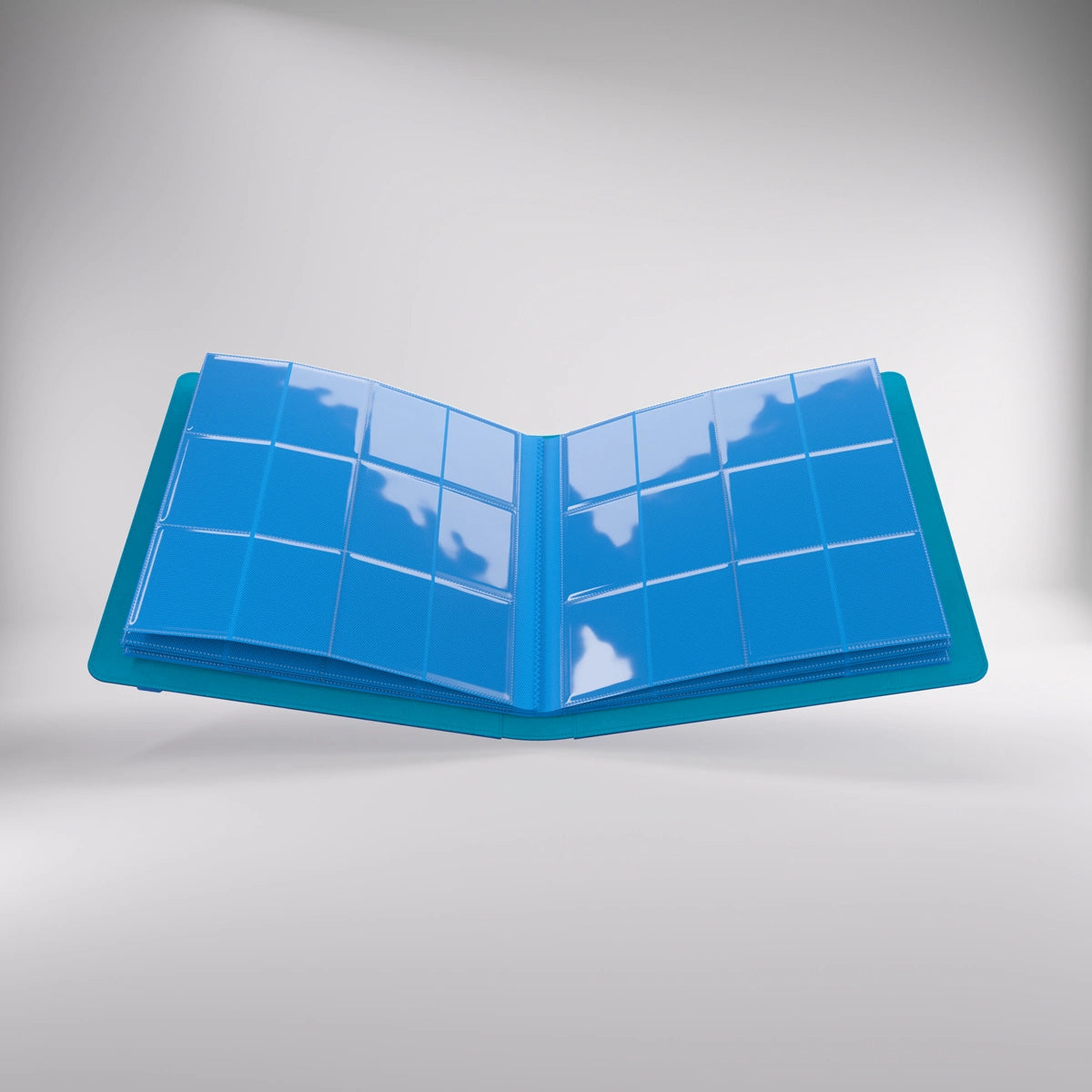 Álbum Gamegenic Prime 24-Pocket — Azul — interior con cartas
