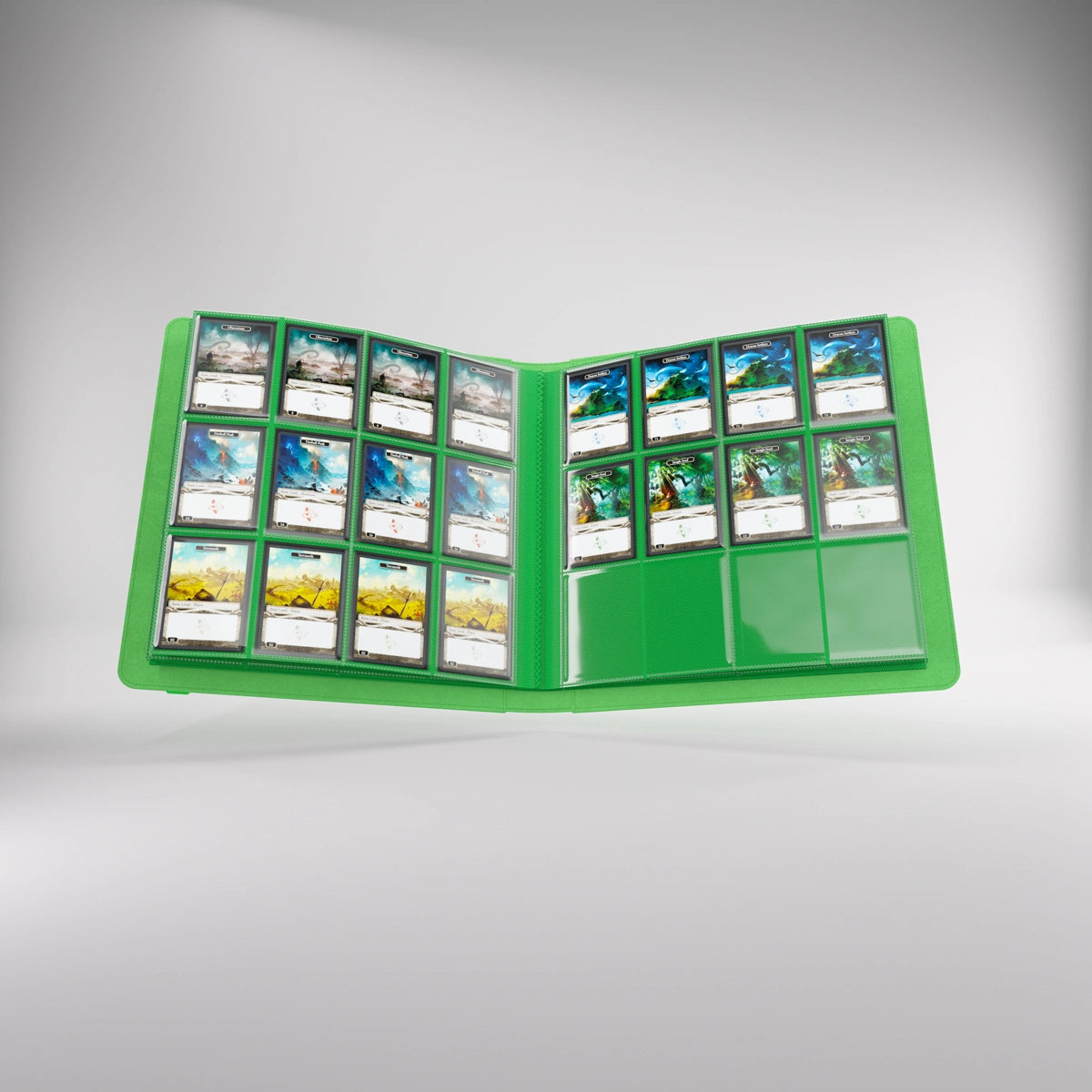 Álbum Gamegenic Prime 24-Pocket — Verde — detalle del cierre