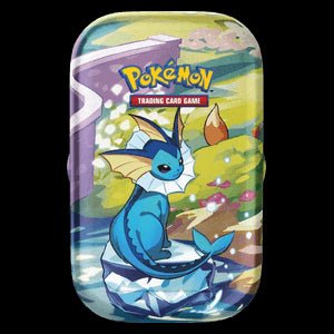 Prismatic Evolutions: Vaporeon Mini Tin⁣ - El Duelista