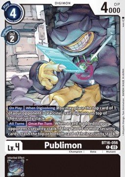 Publimon (BT16 - 056)⁣ - Beginning Observer⁣ (Common)⁣ [056] - El Duelista