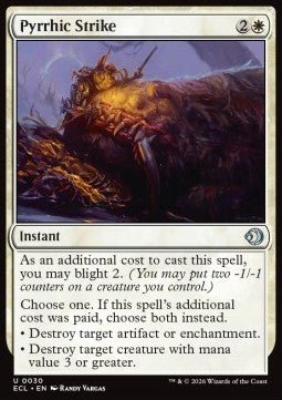 Pyrrhic Strike - Lorwyn Eclipsed (Uncommon) [ECL - 30] - El Duelista