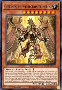 Qebehsenuef, Protection of Horus - Age of Overlord (Super Rare) [AGOV - 014] - El Duelista