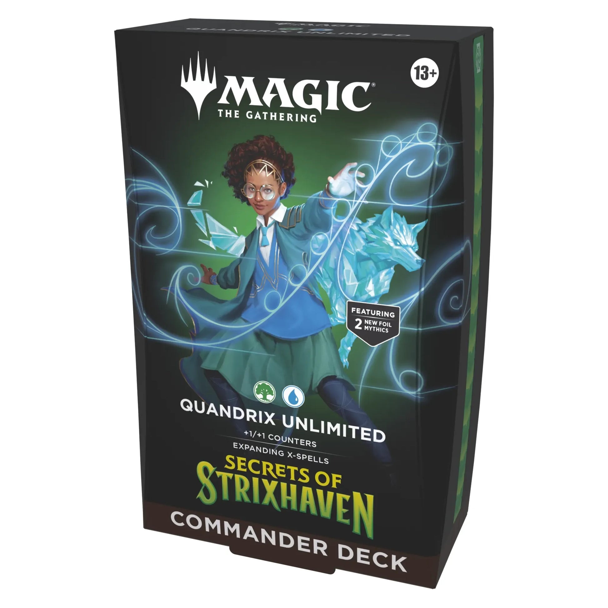 Magic: The Gathering—Secrets of Strixhaven: Quandrix Unlimited Commander Deck en inglés