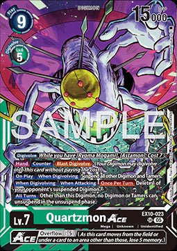 Quartzmon Ace (EX10 - 023) (V.1) - Sinister Order (Super Rare) [023] - El Duelista