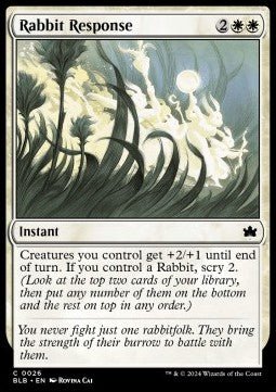 Rabbit Response⁣ - Bloomburrow⁣ (Common)⁣ [26] - El Duelista