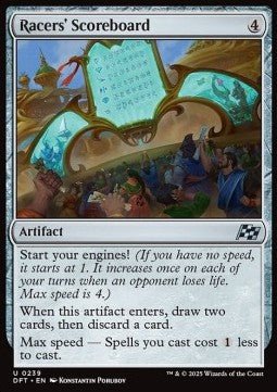 Racers' Scoreboard⁣ - Aetherdrift⁣ (Uncommon)⁣ [239] - El Duelista