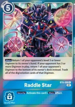 Raddle Star (BT6 - 098)⁣ - Double Diamond⁣ (Rare)⁣ [BT6 - 098] - El Duelista