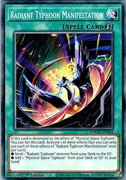 Radiant Typhoon Manifestation - Doom of Dimensions (Common) [DOOD - 062] - El Duelista