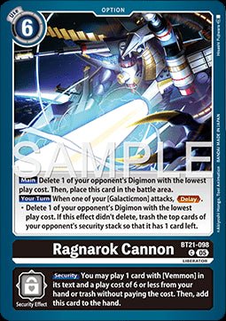 Ragnarok Cannon (BT21 - 098)⁣ - World Convergence⁣ (Common)⁣ [098] - El Duelista