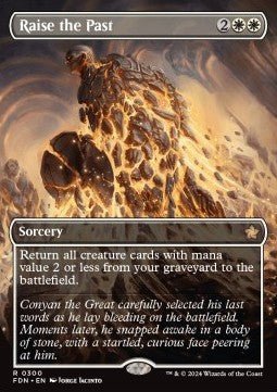Raise the Past (V.1)⁣ - Magic: The Gathering Foundations: Extras⁣ (Rare)⁣ [300] - El Duelista