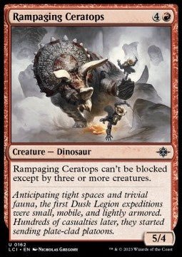 Rampaging Ceratops⁣ - The Lost Caverns of Ixalan⁣ (Uncommon)⁣ [162] - El Duelista