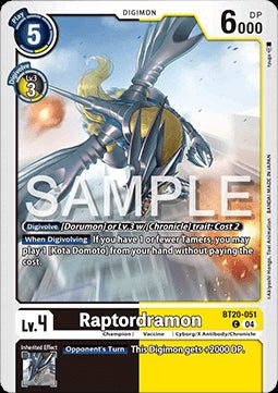Raptordramon (BT20 - 051)⁣ - Special Booster Ver 2.5⁣ (Common)⁣ [051] - El Duelista