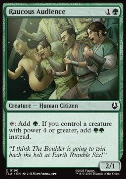 Raucous Audience - Magic: The Gathering | Avatar: The Last Airbender (Common) [TLA - 190] - El Duelista