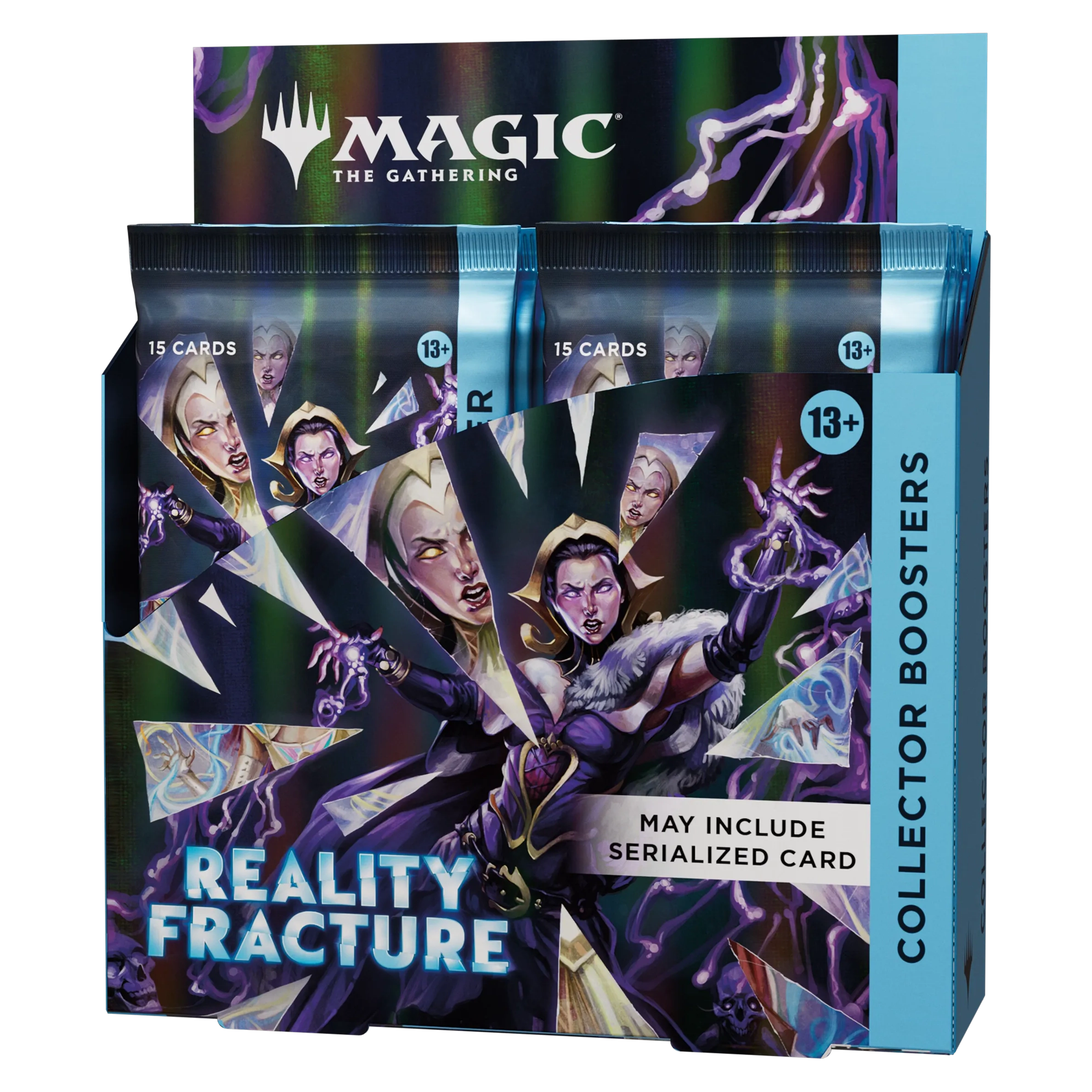 Caja de 12 sobres de coleccionista de Reality Fracture en inglés