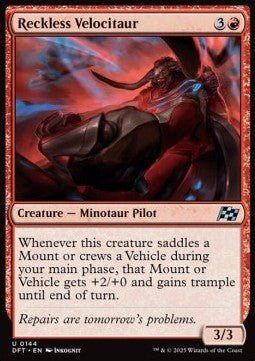 Reckless Velocitaur⁣ - Aetherdrift⁣ (Uncommon)⁣ [144] - El Duelista