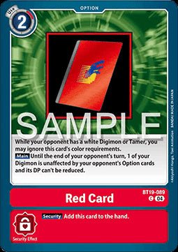 Red Card (BT19 - 089)⁣ - Special Booster Ver 2.5⁣ (Common)⁣ [BT19 - 089] - El Duelista