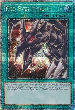 Red - Eyes Insight (V.5 - Quarter Century Secret Rare) - Quarter Century Bonanza (Quarter Century Secret Rare) [RA03 - 061] - El Duelista