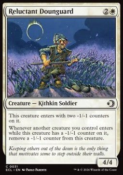 Reluctant Dounguard - Lorwyn Eclipsed (Common) [ECL - 31] - El Duelista