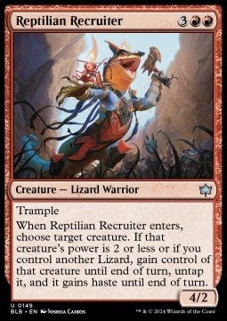 Reptilian Recruiter⁣ - Bloomburrow⁣ (Uncommon)⁣ [149] - El Duelista