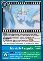 Return to the Primogenitor (BT17 - 097)⁣ - Secret Crisis⁣ (Uncommon)⁣ [097] - El Duelista