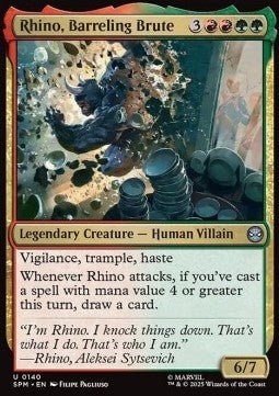 Rhino, Barreling Brute - Magic: The Gathering | Marvel's Spider - Man (Uncommon) [SPM - 140] - El Duelista