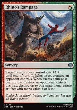 Rhino's Rampage - Magic: The Gathering | Marvel's Spider - Man (Uncommon) [SPM - 141] - El Duelista