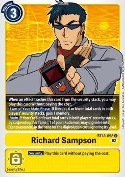 Richard Sampson (BT13 - 098)⁣ - Versus Royal Knights⁣ (Uncommon)⁣ [098] - El Duelista