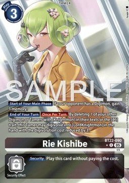 Rie Kishibe (BT22 - 090) (V.2)⁣ - Cyber Eden⁣ (Alternative Art)⁣ [090] - El Duelista