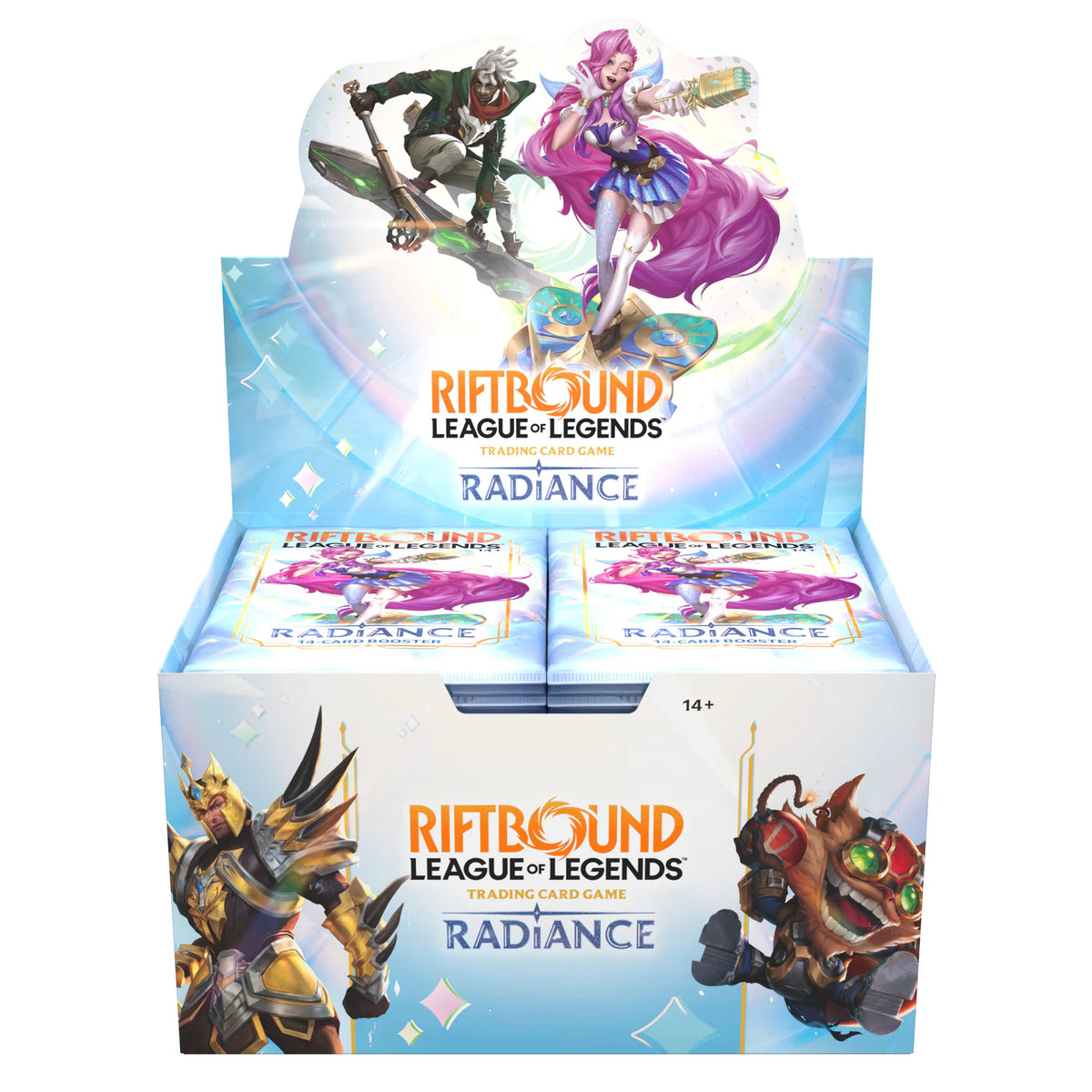 Caja de 24 sobres de Riftbound Radiance en inglés