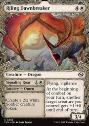 Riling Dawnbreaker // Signaling Roar⁣ - Tarkir: Dragonstorm: Extras⁣ (Common)⁣ [292] - El Duelista